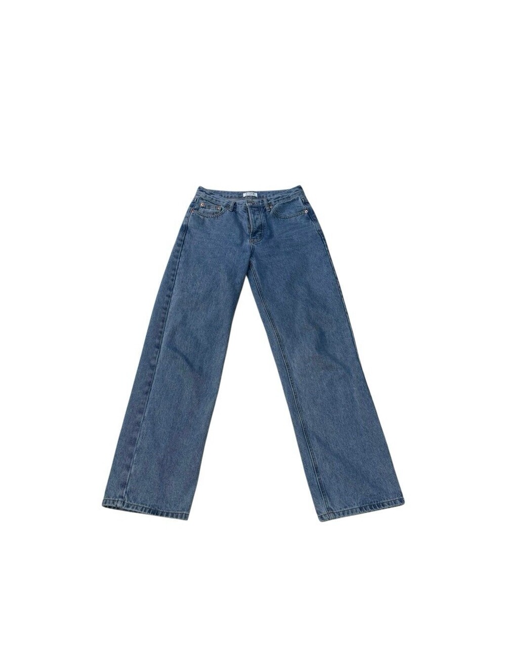 PARKE Size 27 Classic Straight Jeans Denim Button Fly